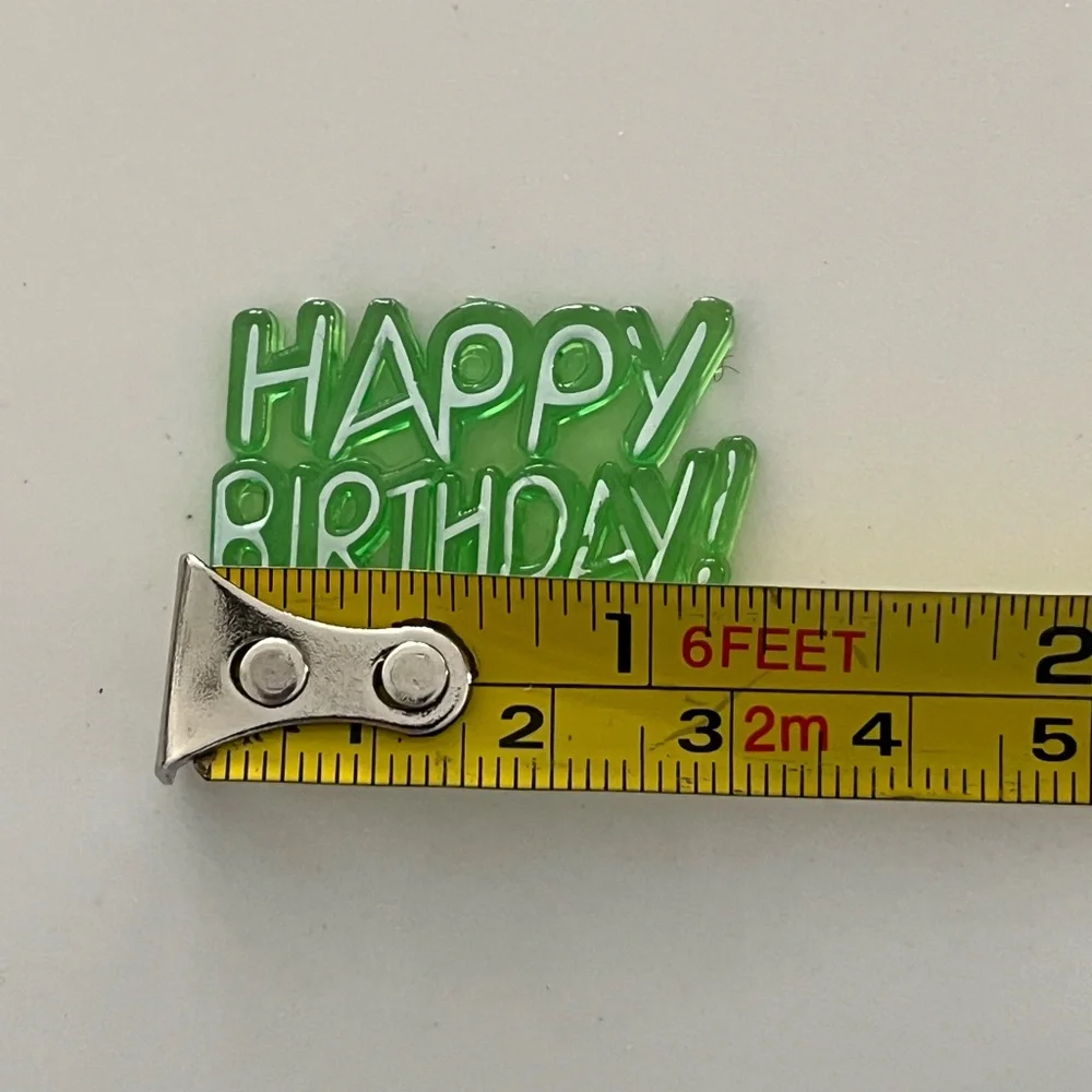 Happy birthday plastic signs and letters/numbers for cakes & cupcakes & signs!